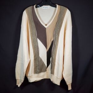 Vintage 80's St. Croix 100% Wool V Neck Sweater